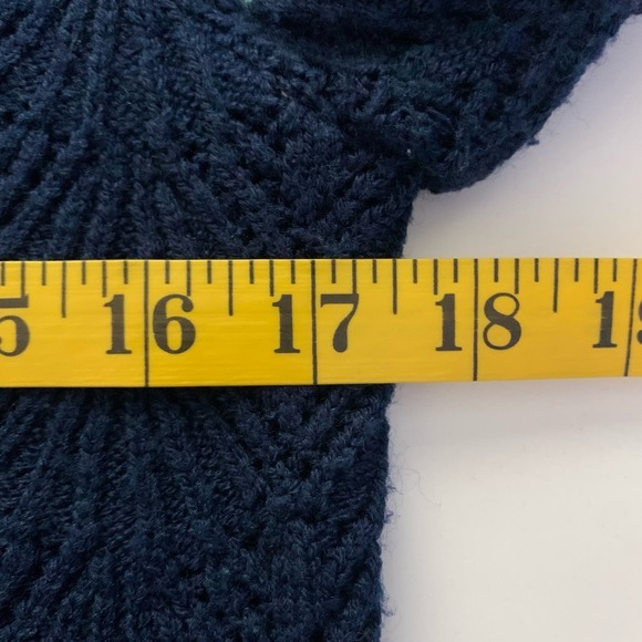 DOTTY MANN Blue Vintage Orlon Acrylic‎ Knit Button Down Cardigan Sweater - Picture 12 of 13